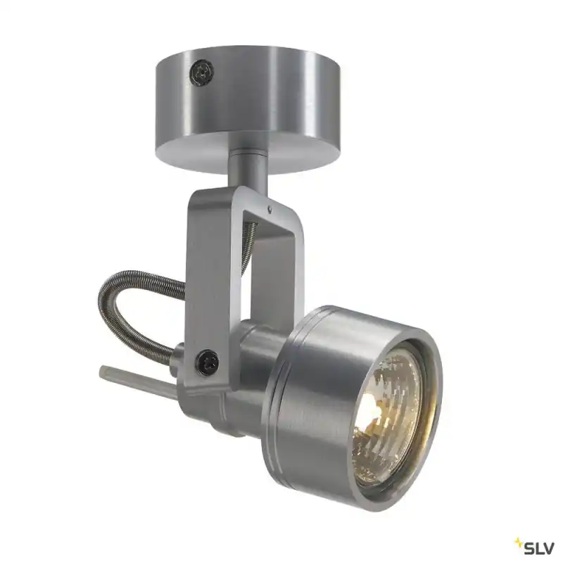 INDA, applique et plafonnier intérieur, alu brossé, GU10/QPAR51, 50W max