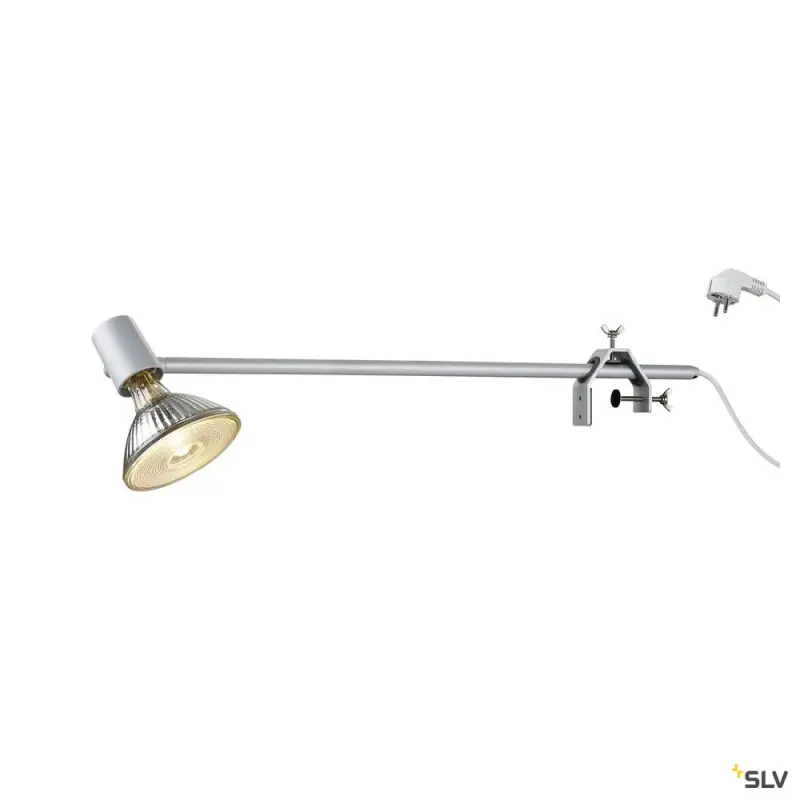 SPOT DISPLAY, spot sur tige intérieur, gris mat, E27/LED E27, 18,5W max