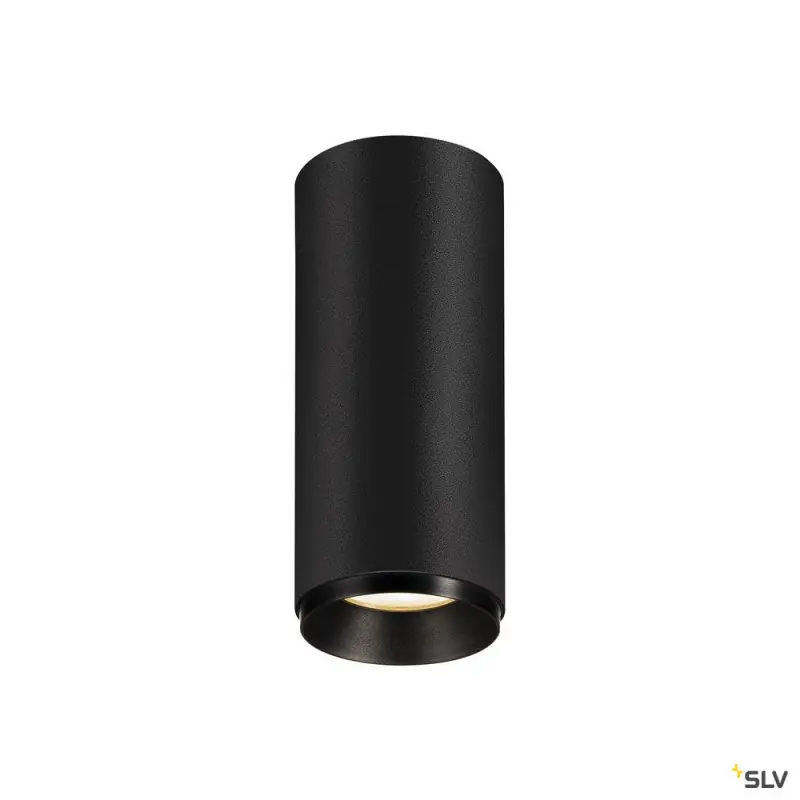 NUMINOS® S, plafonnier intérieur, 24 deg , noir, LED, 11W, 3000K, variable