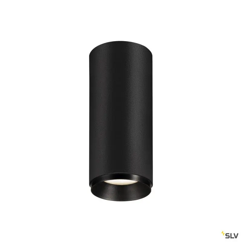 NUMINOS® S, plafonnier intérieur, 24 deg , noir, LED, 11W, 4000K, variable
