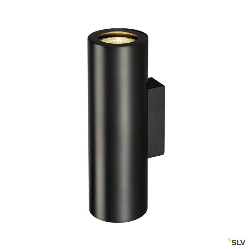 ENOLA B, applique intérieure, noir, GU10/QPAR51, 2x 50W max, up/down