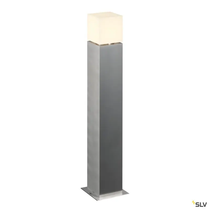 SQUARE POLE 90, borne extérieure, inox, E27, 20W max, IP44, inox 304