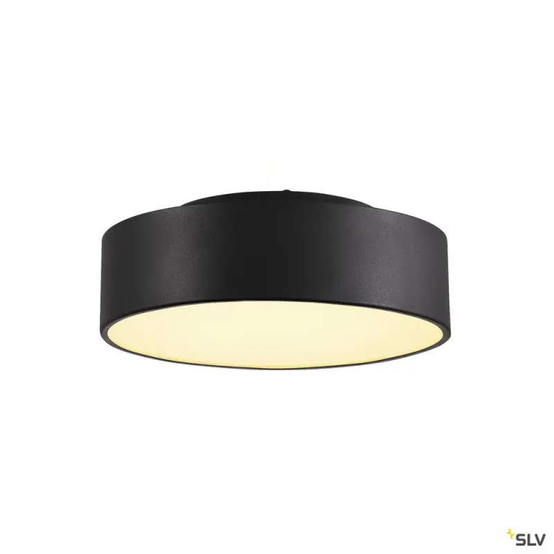 MEDO 30, plafonnier intérieur, rond, noir, LED, 16W, 3000K, variable
