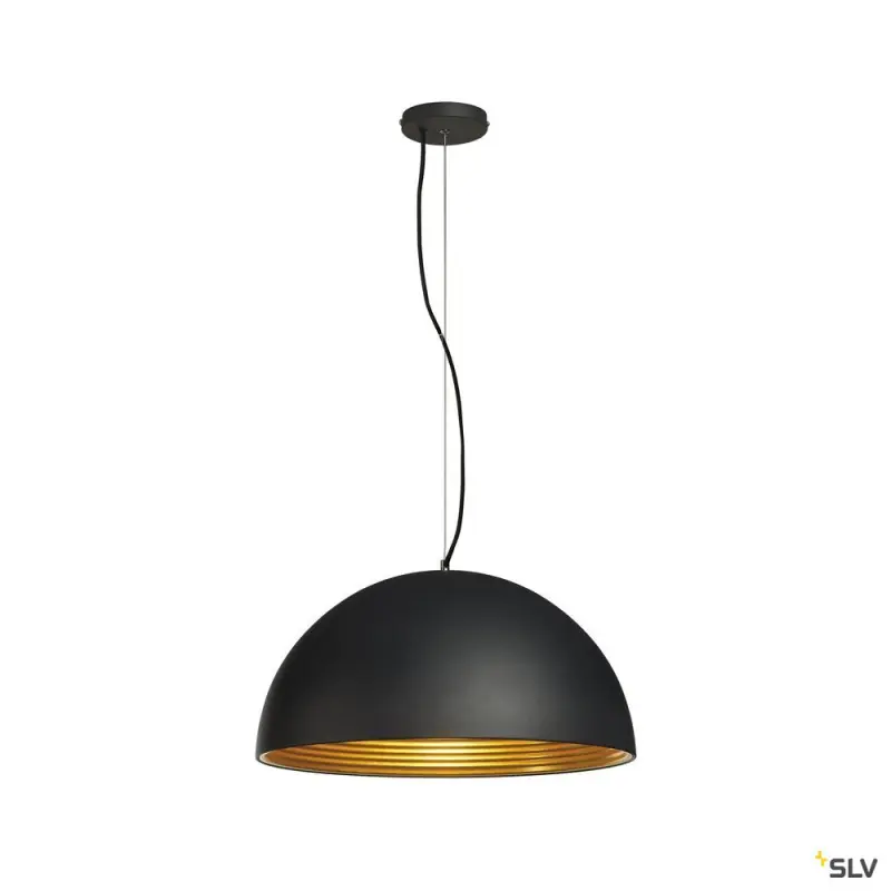 FORCHINI M 50, suspension intérieure, Ø 50 cm, noir/or, E27, 40W max