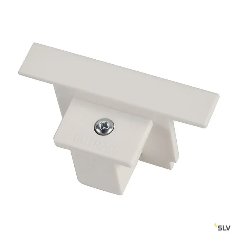 EUTRAC®, embout, intérieur, pour rail 3 allumages encastrable, blanc