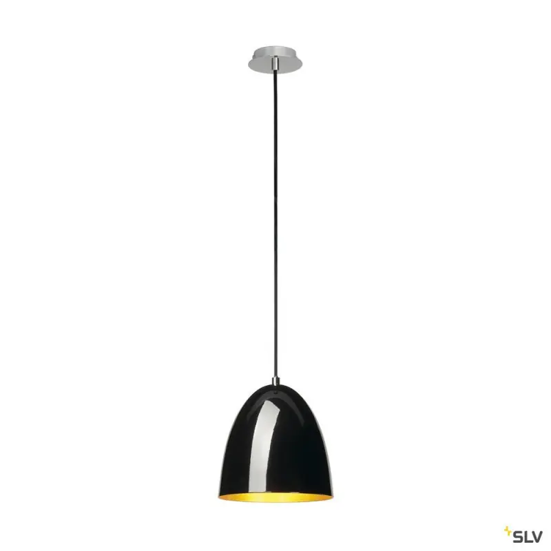 PARA CONE 20, suspension intérieure, Ø 20 cm, noir/or, E27, 60W max