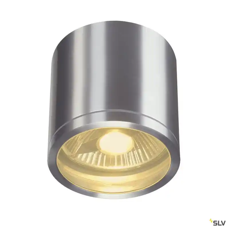 ROX, plafonnier extérieur, alu brossé, GU10/QPAR111, 50W max, IP44