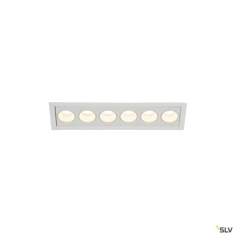 MILANDOS 6, encastré de plafond intérieur, blanc, LED, 12W, 2700K
