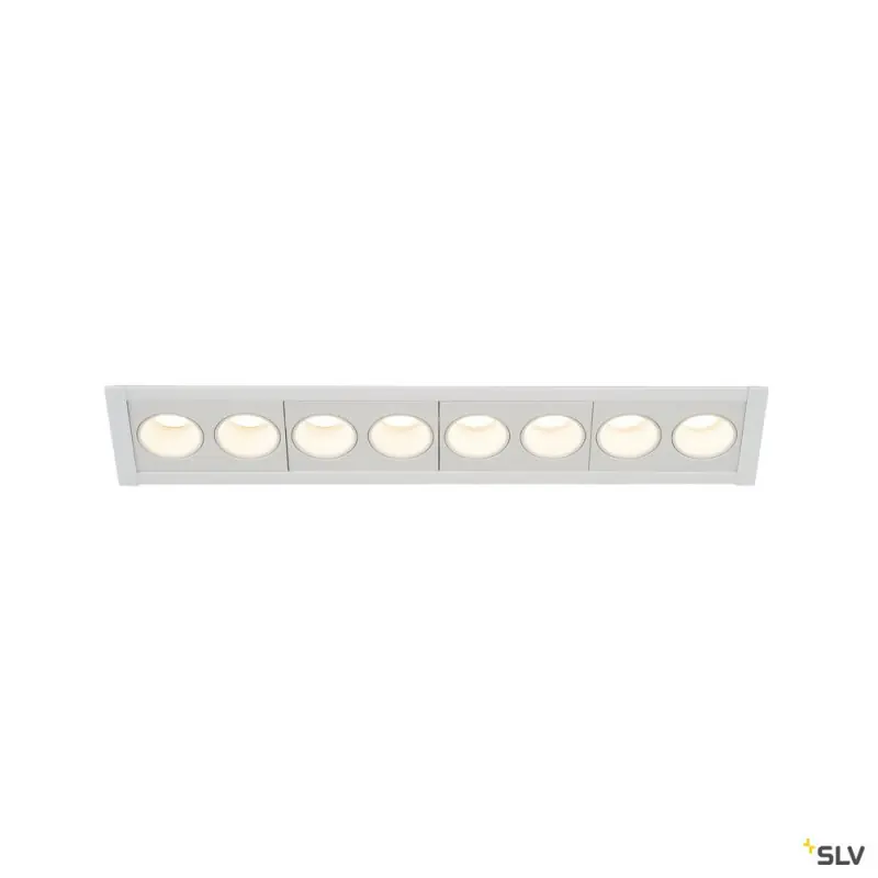 MILANDOS 8, encastré de plafond intérieur, blanc, LED, 16W, 2700K