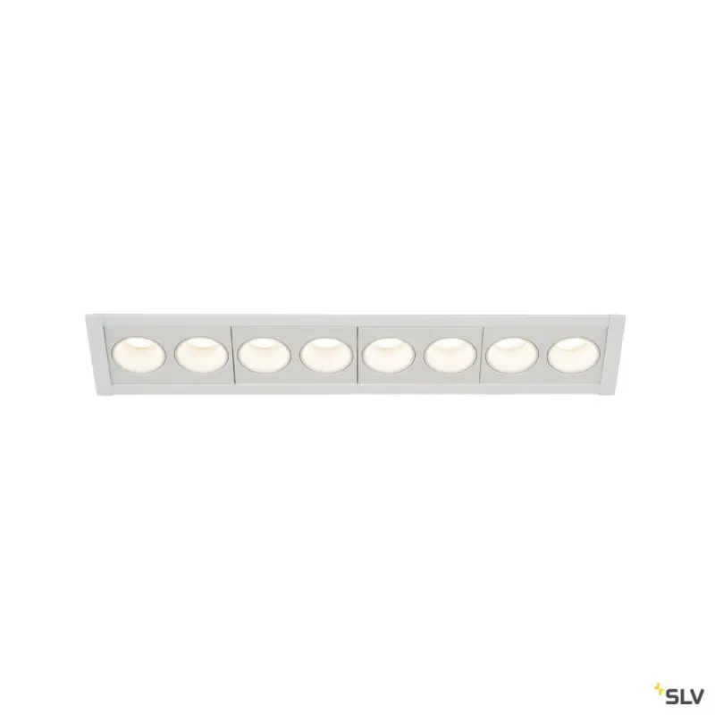MILANDOS 8, encastré de plafond intérieur, blanc, LED, 16W, 3000K
