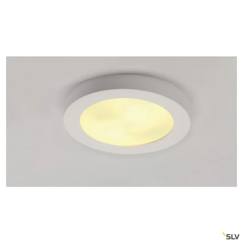 PLASTRA 105, plafonnier intérieur, blanc, E27, 2x 25W max, plâtre
