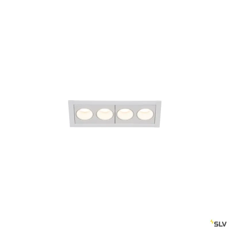 MILANDOS 4, encastré de plafond intérieur, blanc, LED, 8W, 2700K