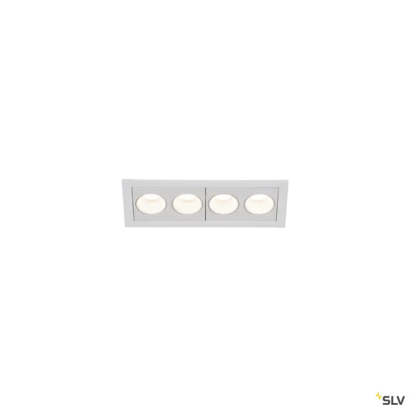 MILANDOS 4, encastré de plafond intérieur, blanc, LED, 8W, 3000K