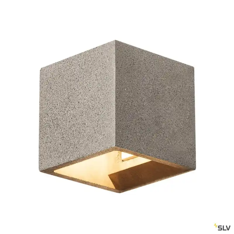 SOLID CUBE, applique intérieure, noir, G9/QT14, 25W max, béton