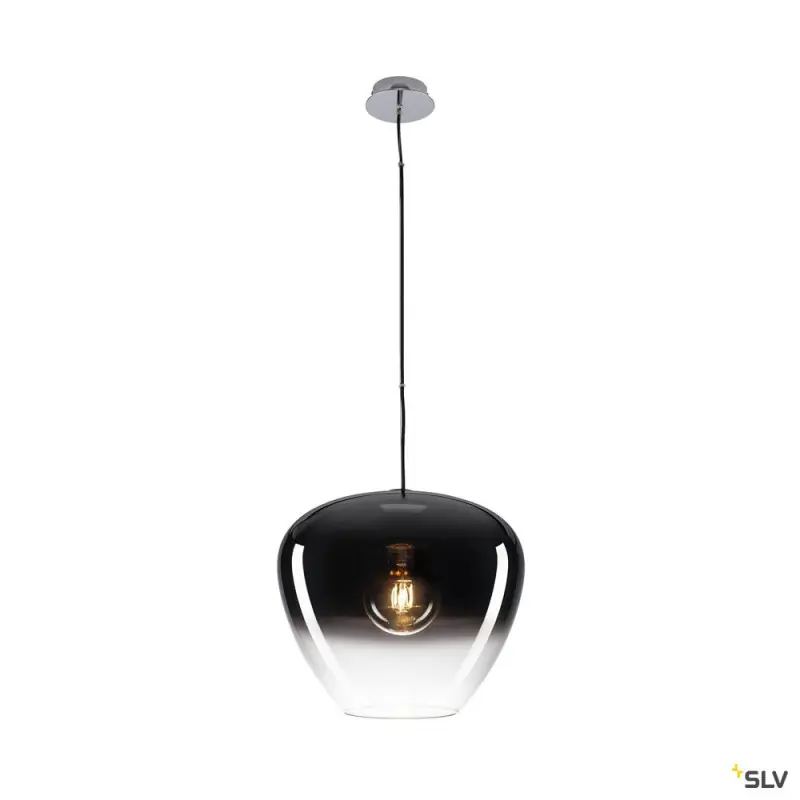 PANTILO CONVEX 40, suspension intérieure, chrome, E27, 40W max