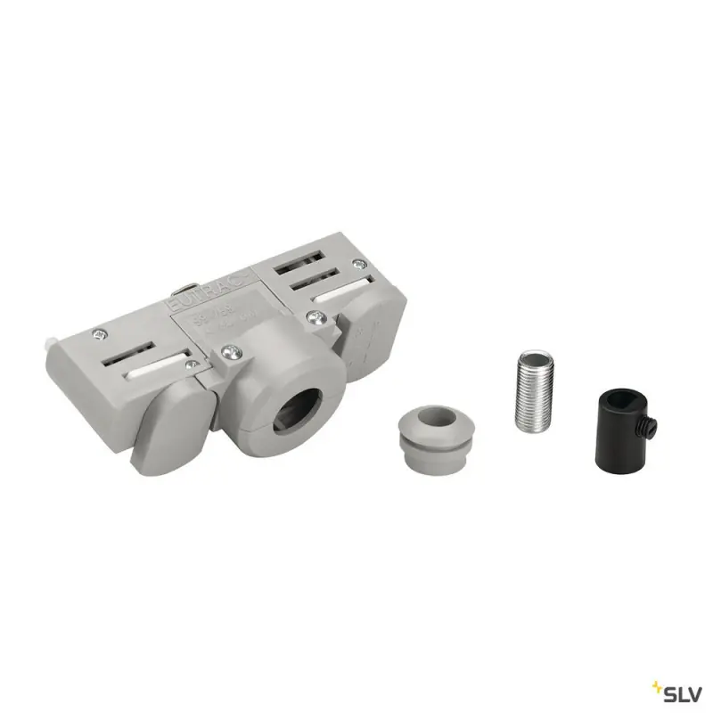 Adaptateur rail 3 allumages pour suspensions, intérieur, gris