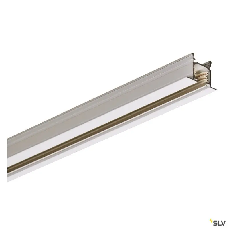 EUTRAC®, rail 3 allumages, intérieur, encastrable, blanc, 3m