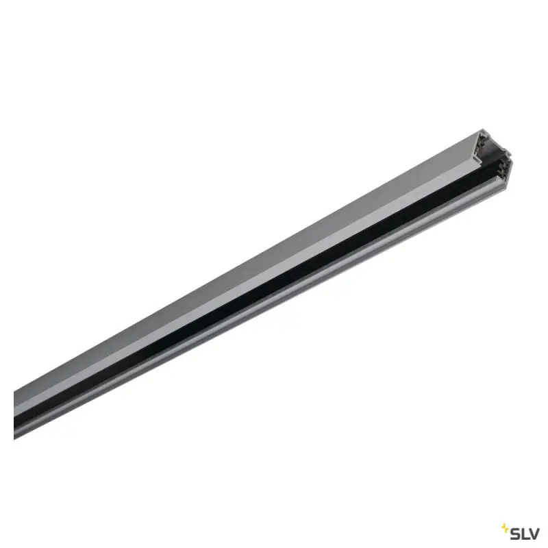 EUTRAC®, rail 3 allumages, intérieur, en saillie, gris, 3m