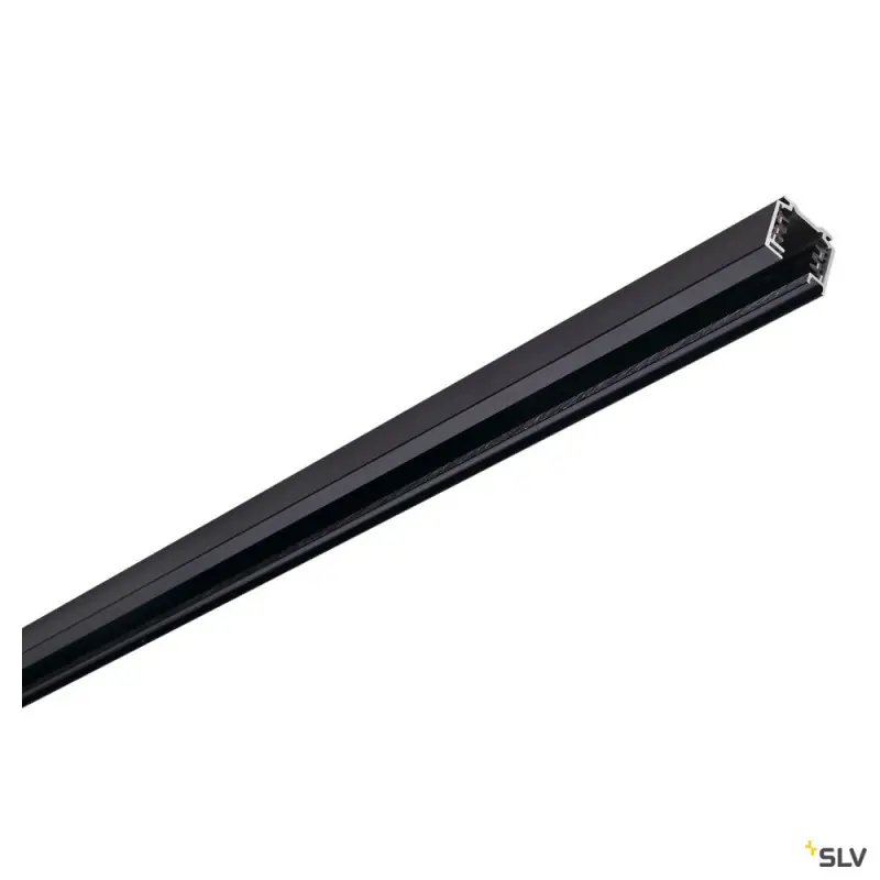 EUTRAC®, rail 3 allumages, intérieur, en saillie, noir, 3m