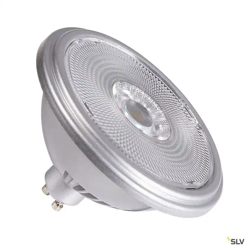Source LED QPAR111, GU10, argent, 12,5W, 2700K, variable