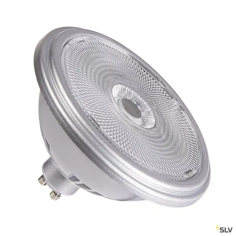 Source LED QPAR111, GU10, argent, 12,5W, 2700K, variable
