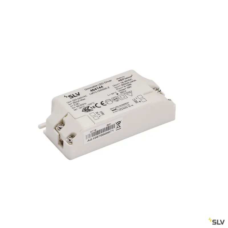 Alimentation LED, intérieur, blanc, 15W, 500mA, variable