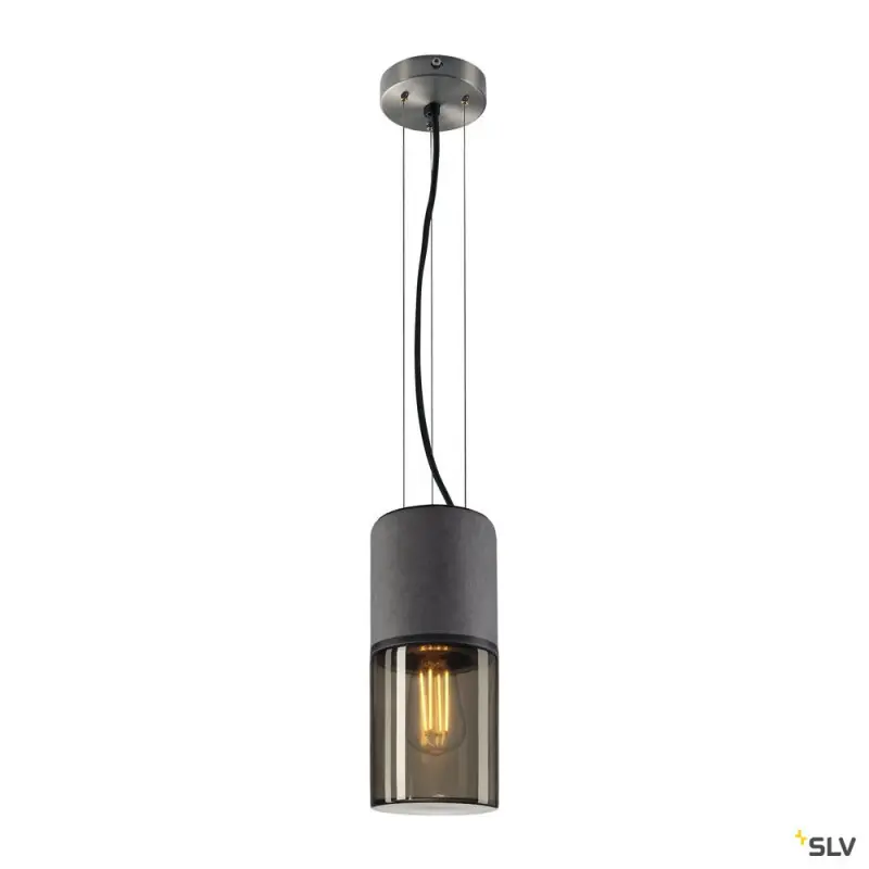 LISENNE, suspension intérieure, gris/brun, E27, 23W max