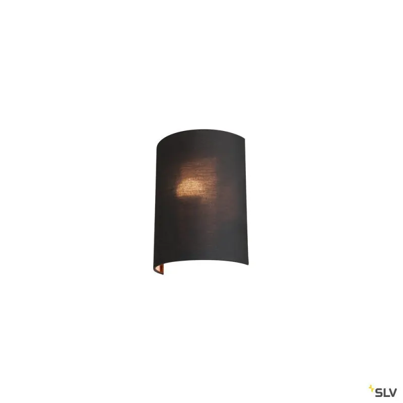 FENDA, abat jour demi-cercle, intérieur, noir/cuivre