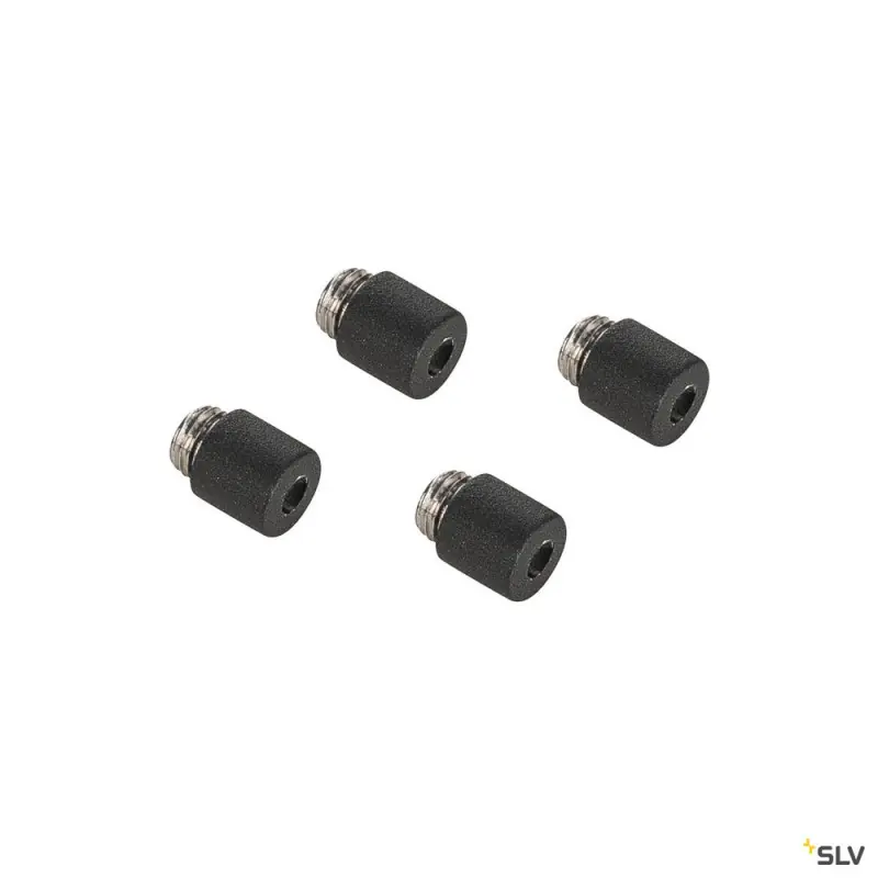 ENOLA SQUARE/ROUND, set dentretoises, anthracite