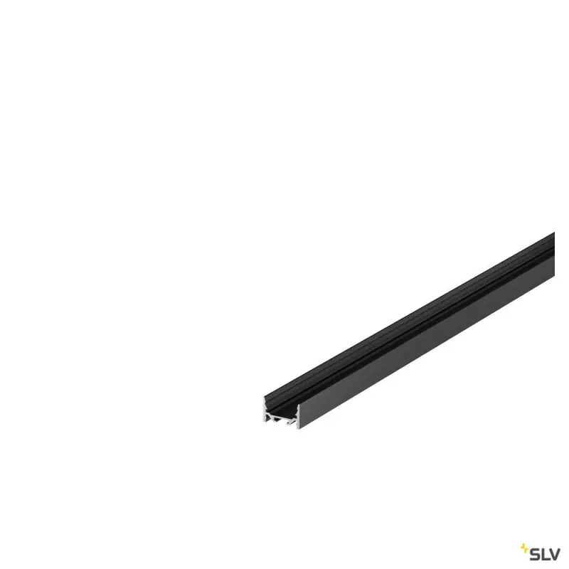 GRAZIA 20, profil en saillie, plat, 1,5 m, noir