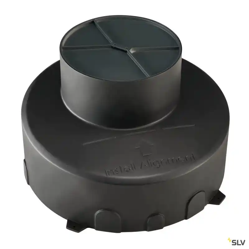 Pot d‘encastrement, extérieur, noir