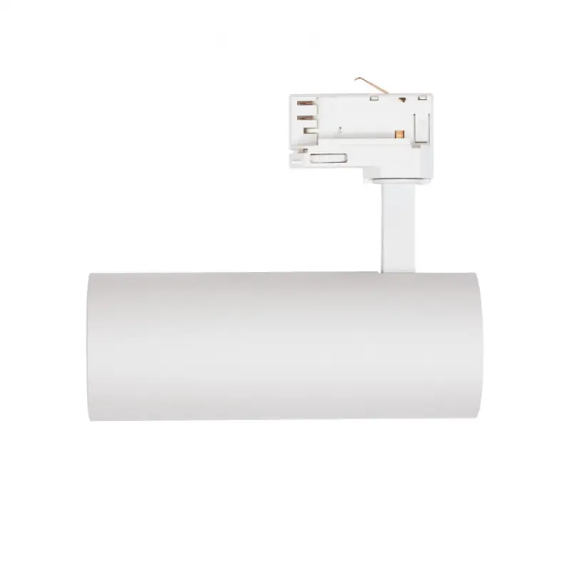 Projecteur led 40w blanc-4000lm-rail 3 allumages boutiques commerces