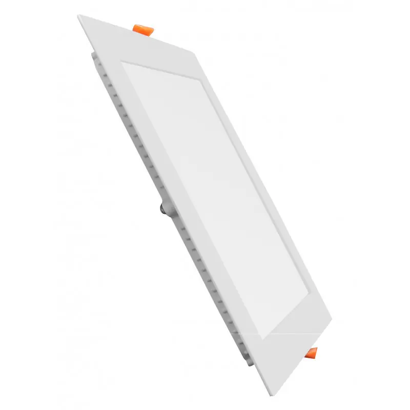 Encastrable carré 20w led ip44 ultra plat 240mm blanc
