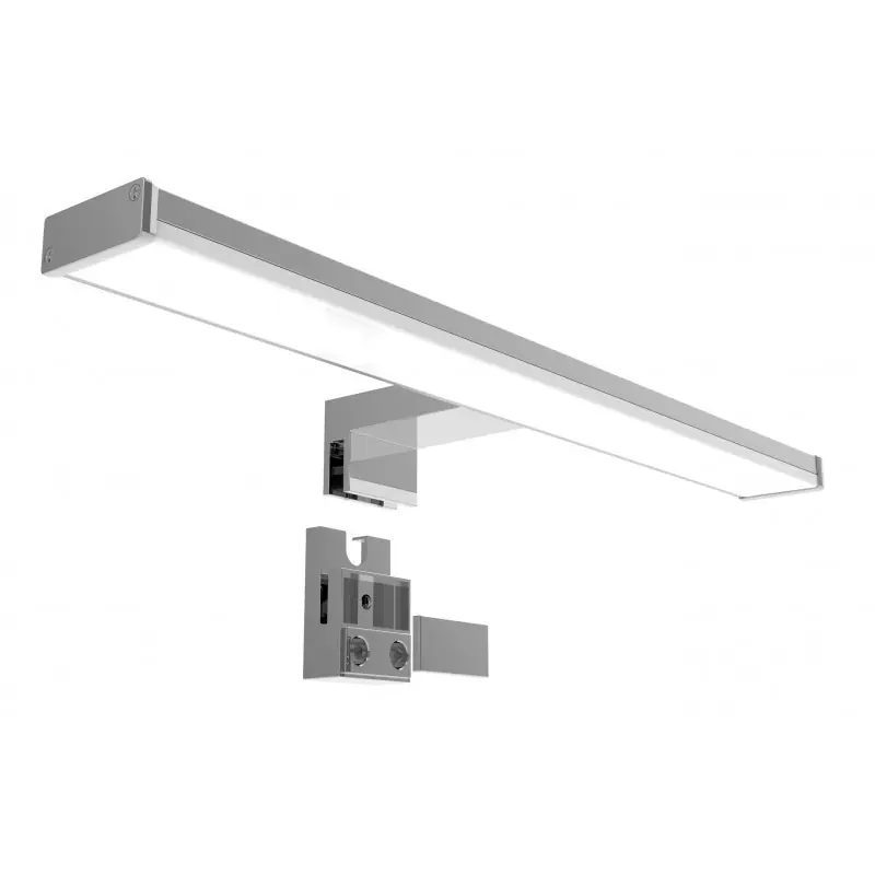 Réglette led 8w miroir sdb cuisine ip44 40cm-740lm-classe 2
