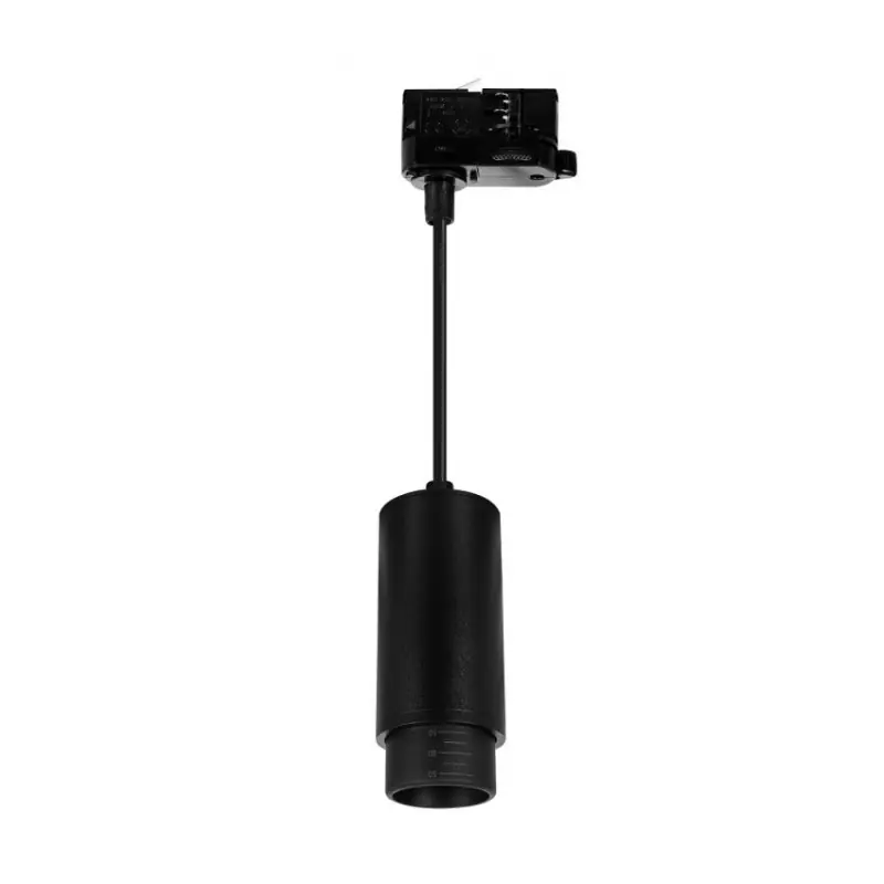 Suspension gu10 optique réglable rail 3 allumages-boutique-commerce noir ou blanc
