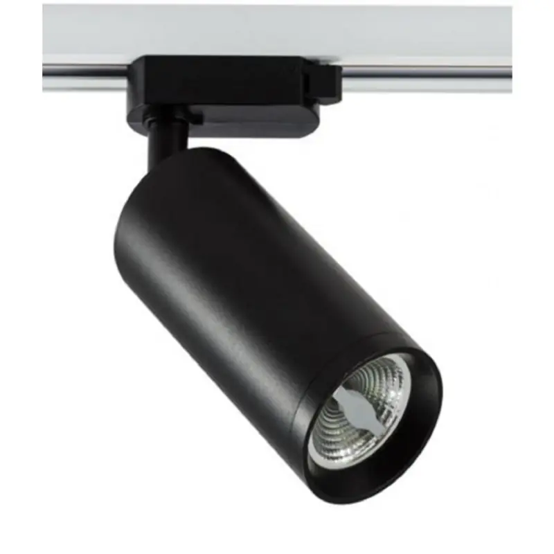 Spot gu10 optique réglable rail 3 allumages-boutique-commerce noir ou blanc