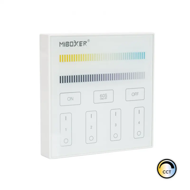 Télécommande rf murale a piles pour contrôleur cct 4 zones Miboxer