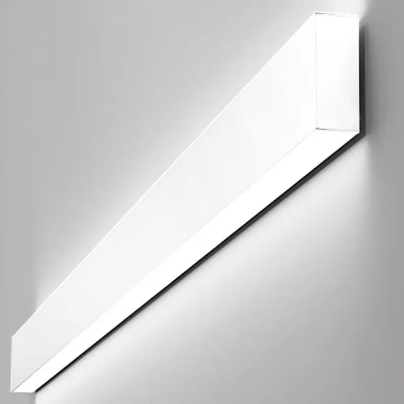 Applique blanche barre aluminium profilé led variable ip54-44cm-94cm-144cm-194cm blanc