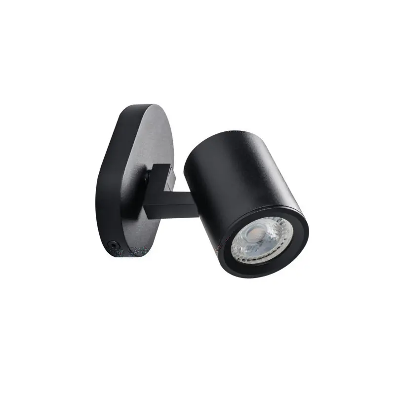 LAURIN EL-1O B Applique plafonnier liseuse tête orientable noir