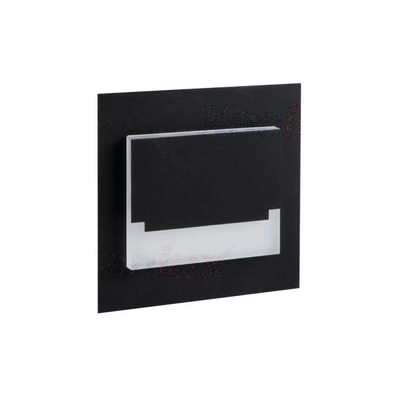SABIK MINI LED carre noir-4000k 12v Encastré de balisage LED pour les escaliers