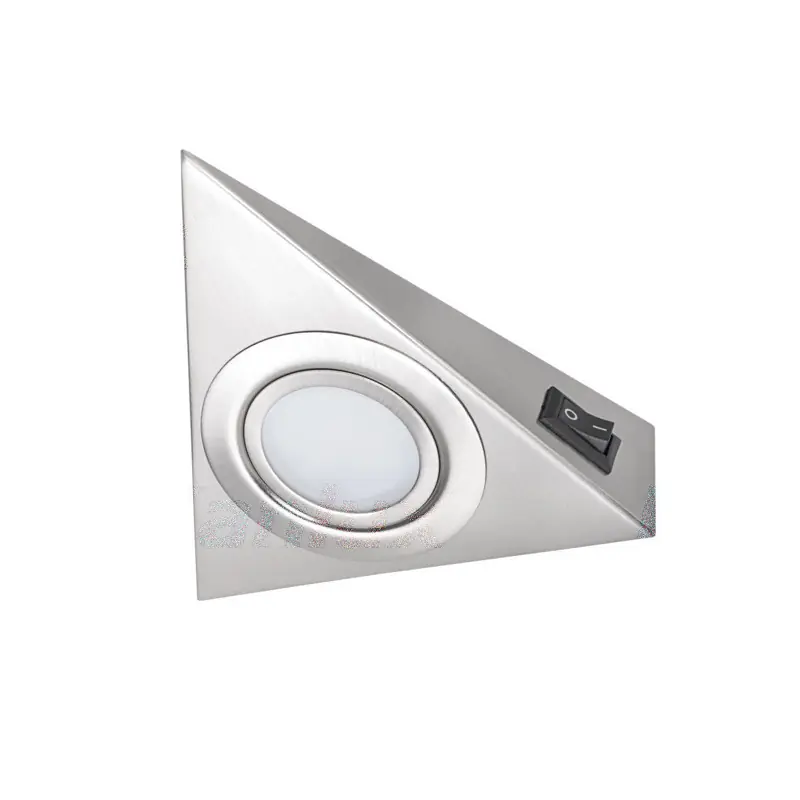 ZEPO LFD-T02 S-Chrome Mat Spot avec interrupteur sous meuble