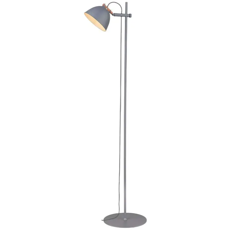 ARHUS lampadaire 1L diam.18 G9, gris / bois