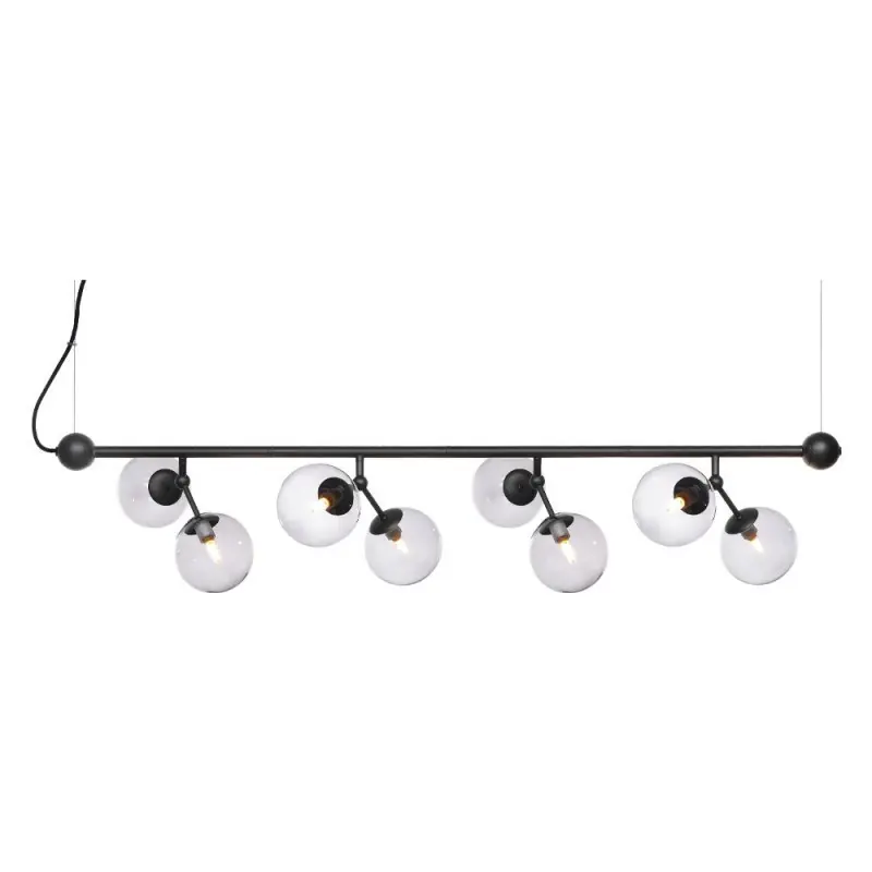 ATOM Maxi Horizontal noir et gris verre, 8xG9