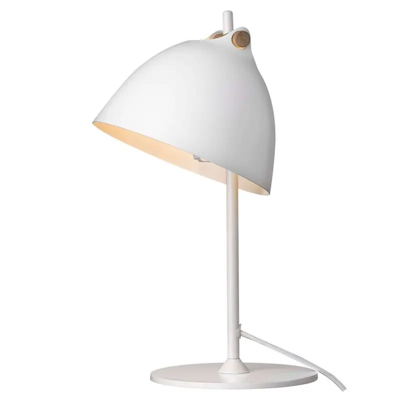 ARHUS lampe à poser diam.18 G9, blanc / bois