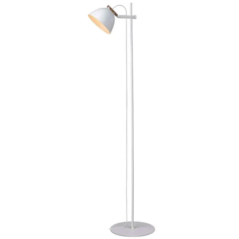 ARHUS lampadaire 1L diam.18 G9, blanc / bois