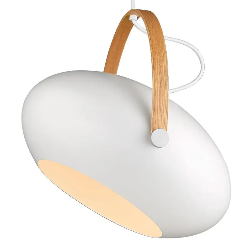 D.C suspension Ø40 E27, blanc / chêne