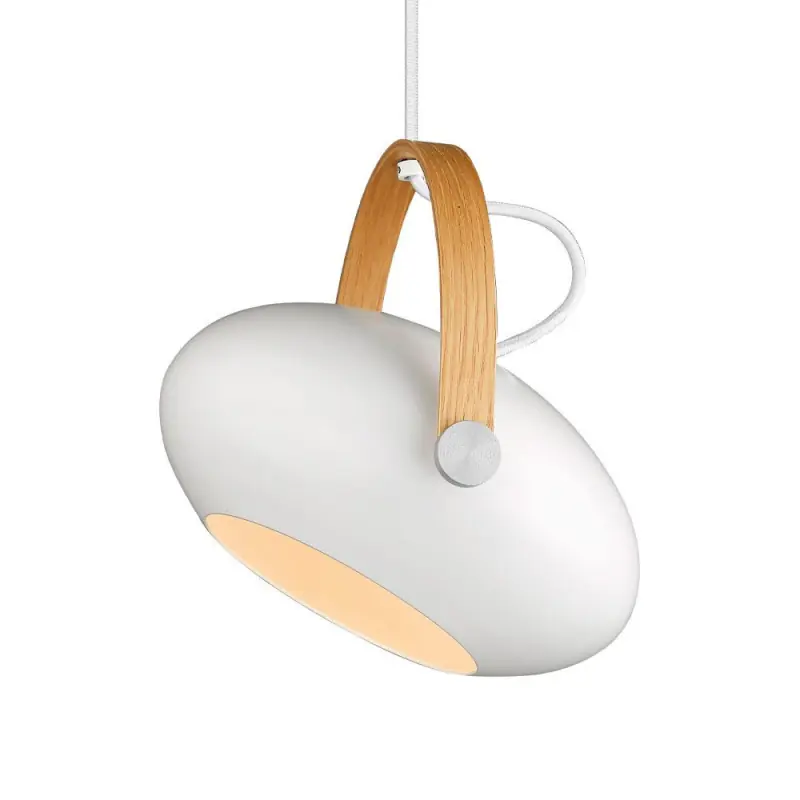 D.C suspension Ø26 E27, blanc / chêne