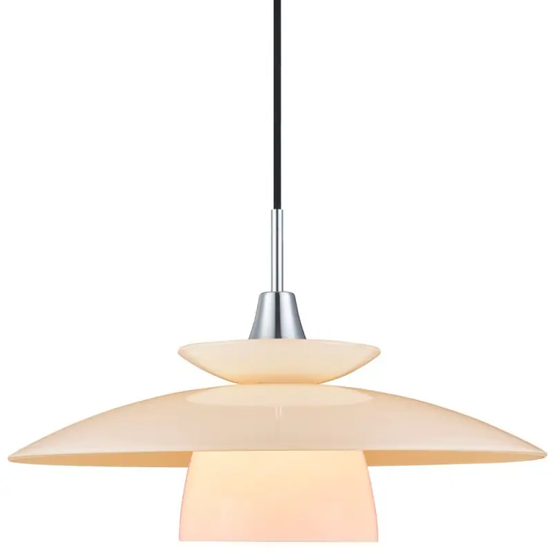 SCANDINAVIA suspension diam.40 opal/chrome