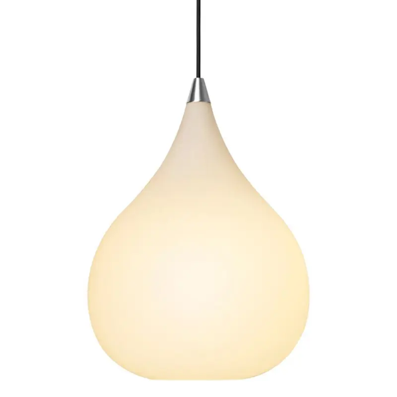 DROPS suspension diam.30 verre opal/acier