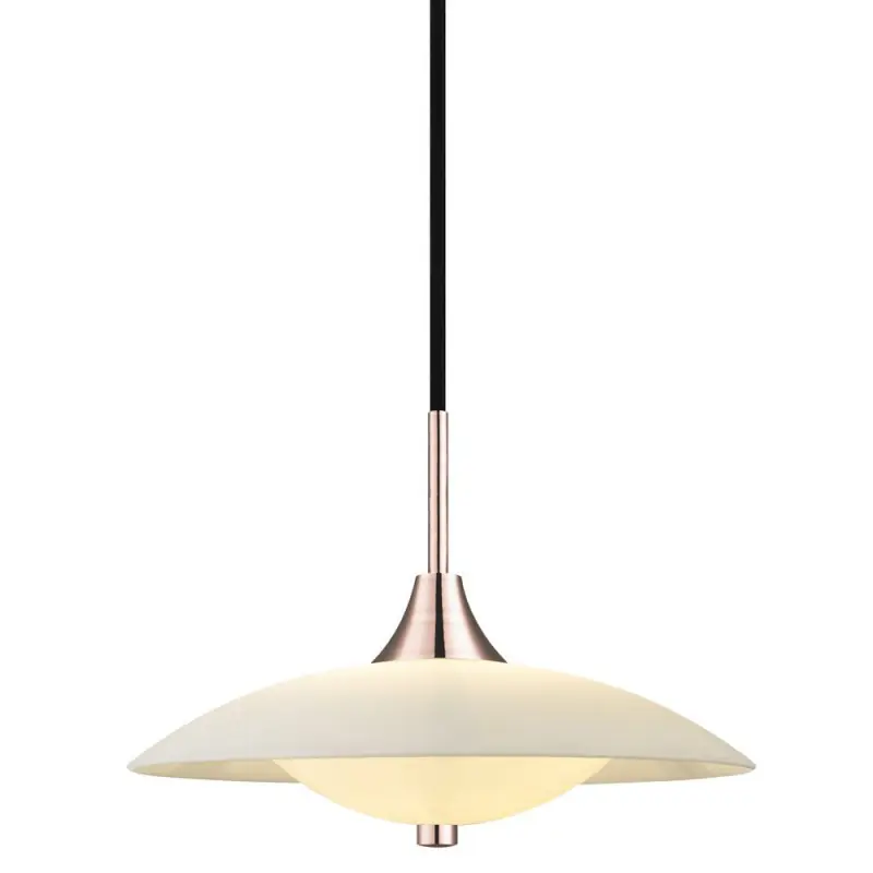 BARONI suspension diam.30 opal-cuivre